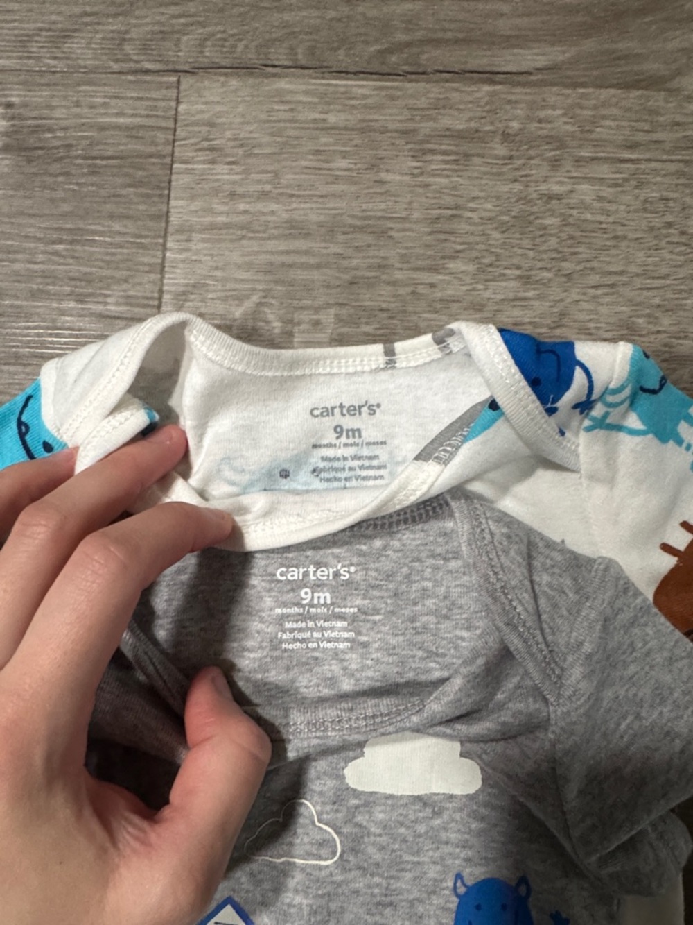 Carters Dog/Monster Bodysuit Bundle - Picture 4 of 4